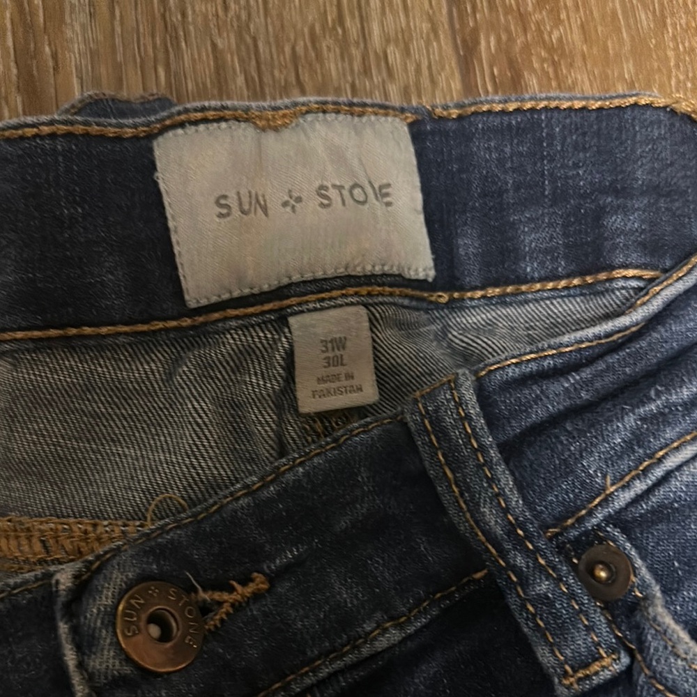 Sun + Stone Dark Wash Slim Jeans - Picture 2 of 4